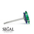 Hidden Halo Marquise Emerald Earrings - Journey No. 66 image 2