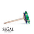 Hidden Halo Marquise Emerald Earrings - Journey No. 65 image 2