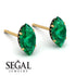 Hidden Halo Marquise Emerald Earrings - Journey No. 34 image 3