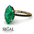 Hidden Halo Marquise Emerald Engagement Ring - Journey No. 34 image 10