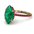 Hidden Halo Marquise Emerald Engagement Ring - Journey No. 49 image 1