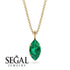 Hidden Halo Marquise Emerald Necklace - Journey No. 49 image 9