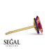 Hidden Halo Marquise Ruby Earrings - Journey No. 70 image 2