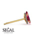 Hidden Halo Marquise Ruby Earrings - Journey No. 10 image 2