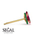 Hidden Halo Marquise Ruby Earrings - Journey No. 25 image 2