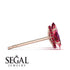 Hidden Halo Marquise Ruby Earrings - Journey No. 56 image 2
