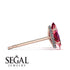 Hidden Halo Marquise Ruby Earrings - Journey No. 11 image 2