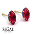 Hidden Halo Marquise Ruby Earrings - Journey No. 70 image 3