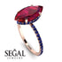 Hidden Halo Marquise Ruby Engagement Ring - Journey No. 71 image 2