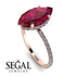 Hidden Halo Marquise Ruby Engagement Ring - Journey No. 11 image 2