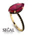 Hidden Halo Marquise Ruby Engagement Ring - Journey No. 40 image 2