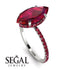 Hidden Halo Marquise Ruby Engagement Ring - Journey No. 57 image 2