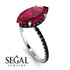 Hidden Halo Marquise Ruby Engagement Ring - Journey No. 42 image 2