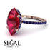 Hidden Halo Marquise Ruby Engagement Ring - Journey No. 71 image 10