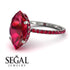 Hidden Halo Marquise Ruby Engagement Ring - Journey No. 57 image 10
