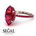 Hidden Halo Marquise Ruby Engagement Ring - Journey No. 56 image 10