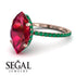 Hidden Halo Marquise Ruby Engagement Ring - Journey No. 26 image 10