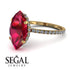 Hidden Halo Marquise Ruby Engagement Ring - Journey No. 10 image 10