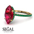 Hidden Halo Marquise Ruby Engagement Ring - Journey No. 25 image 10