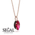 Hidden Halo Marquise Ruby Necklace - Journey No. 41 image 2