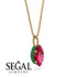 Hidden Halo Marquise Ruby Necklace - Journey No. 25 image 2