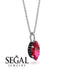 Hidden Halo Marquise Ruby Necklace - Journey No. 42 image 2