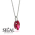 Hidden Halo Marquise Ruby Necklace - Journey No. 57 image 2