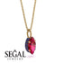 Hidden Halo Marquise Ruby Necklace - Journey No. 70 image 2