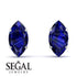 Hidden Halo Marquise Sapphire Earrings - Journey No. 75 image 10