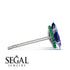Hidden Halo Marquise Sapphire Earrings - Journey No. 30 image 2