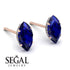 Hidden Halo Marquise Sapphire Earrings - Journey No. 14 image 3