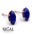 Hidden Halo Marquise Sapphire Earrings - Journey No. 59 image 3