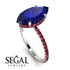 Hidden Halo Marquise Sapphire Engagement Ring - Journey No. 60 image 2