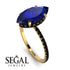 Hidden Halo Marquise Sapphire Engagement Ring - Journey No. 43 image 2