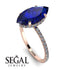 Hidden Halo Marquise Sapphire Engagement Ring - Journey No. 14 image 2