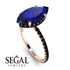 Hidden Halo Marquise Sapphire Engagement Ring - Journey No. 44 image 2
