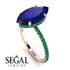 Hidden Halo Marquise Sapphire Engagement Ring - Journey No. 29 image 2