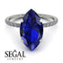 Hidden Halo Marquise Sapphire Engagement Ring - Journey No. 15 image 3