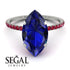 Hidden Halo Marquise Sapphire Engagement Ring - Journey No. 60 image 3