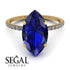 Hidden Halo Marquise Sapphire Engagement Ring - Journey No. 13 image 3