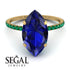 Hidden Halo Marquise Sapphire Engagement Ring - Journey No. 28 image 3