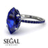 Hidden Halo Marquise Sapphire Engagement Ring - Journey No. 75 image 10