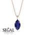 Hidden Halo Marquise Sapphire Necklace - Journey No. 14 image 9