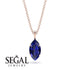 Hidden Halo Marquise Sapphire Necklace - Journey No. 44 image 9