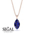Hidden Halo Marquise Sapphire Necklace - Journey No. 74 image 9