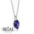 Hidden Halo Marquise Sapphire Necklace - Journey No. 75 image 2