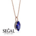 Hidden Halo Marquise Sapphire Necklace - Journey No. 14 image 2