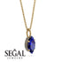 Hidden Halo Marquise Sapphire Necklace - Journey No. 13 image 2