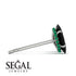 Hidden Halo Marquise Black Diamond Earrings - Journey No. 24 image 2