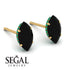Hidden Halo Marquise Black Diamond Earrings - Journey No. 22 image 3